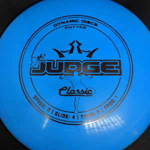Dynamic Discs Putter Blue Black Stamp 173g Classic Blend EMAC Judge