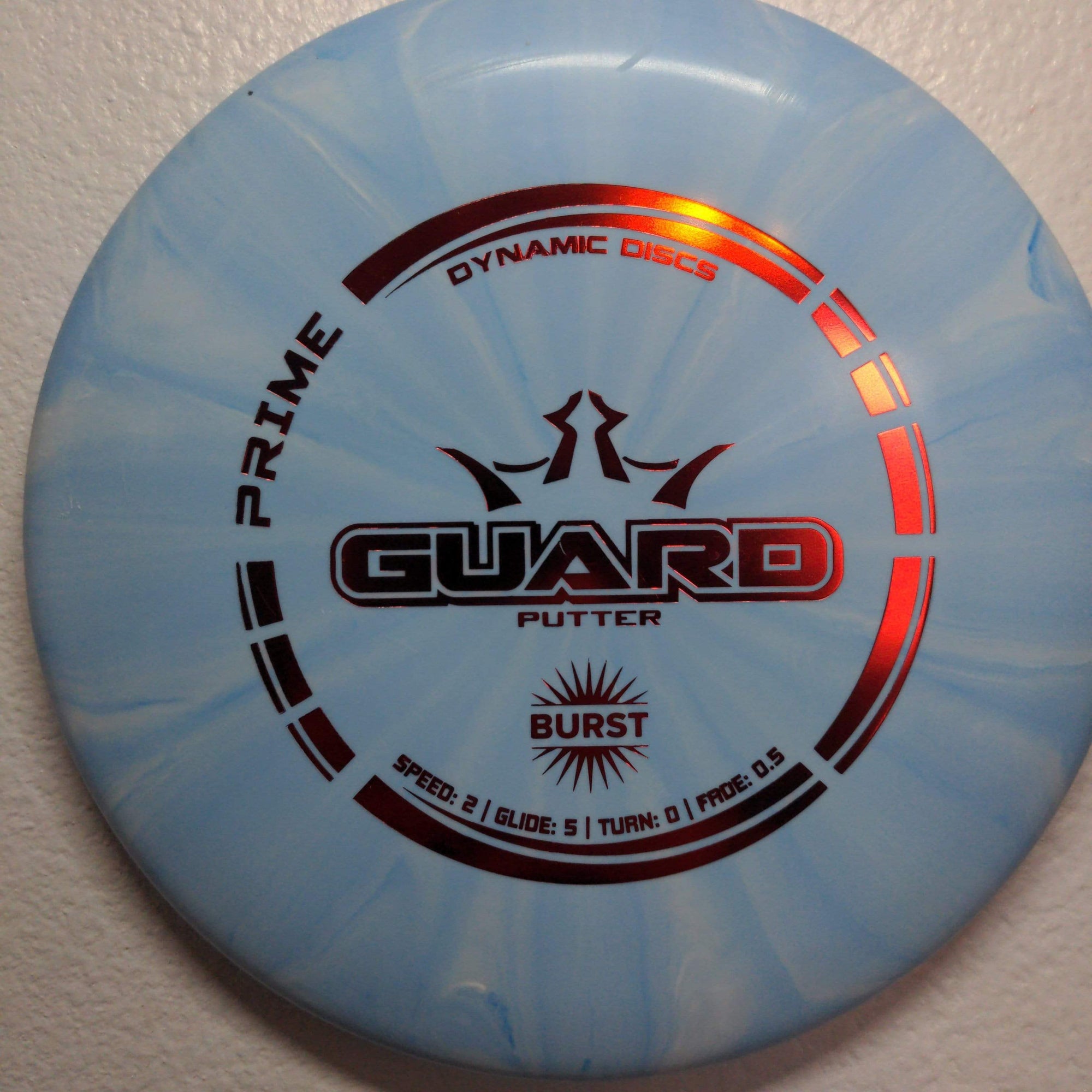 Dynamic Discs Putter Blue Red Stamp 174g Prime Burst Guard 173-176g