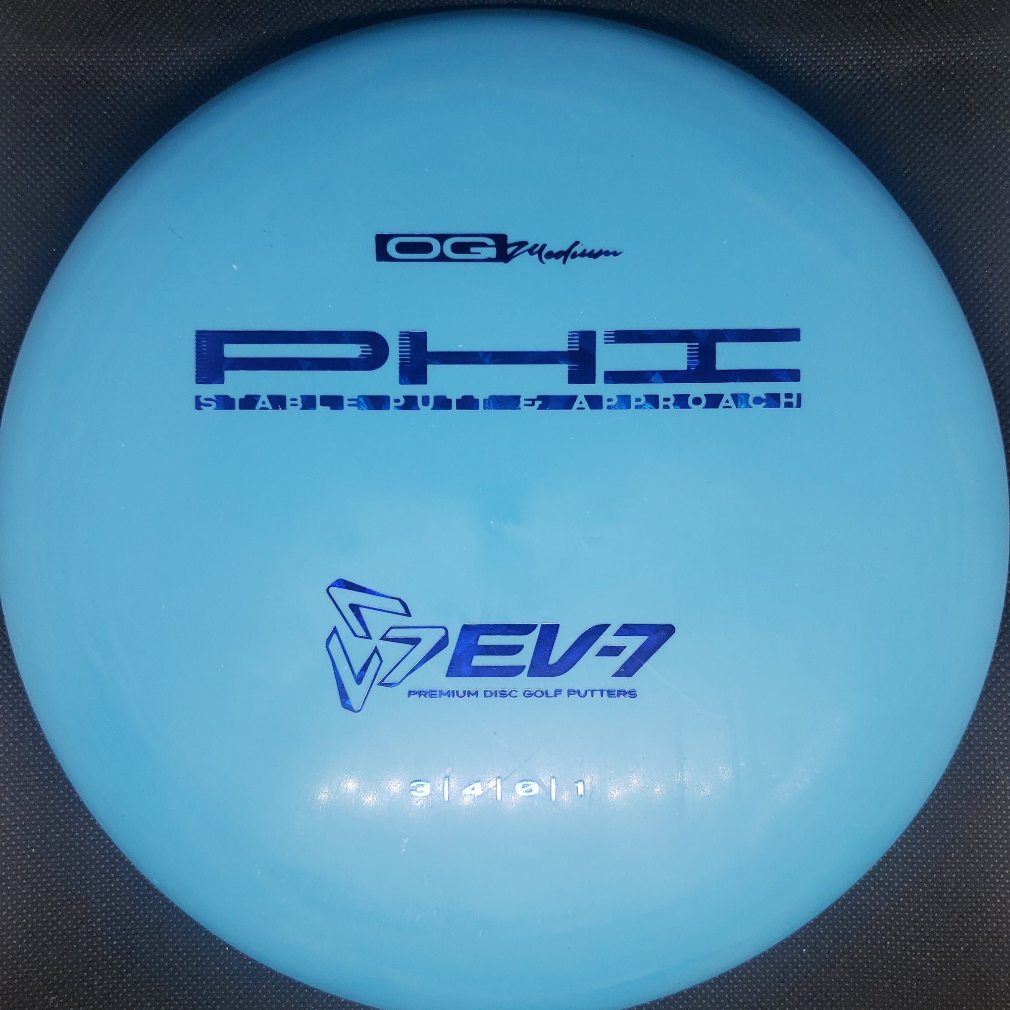 Ev7 Putter Blue Shatter Blue Stamp173g Phi - OG Medium Plastic