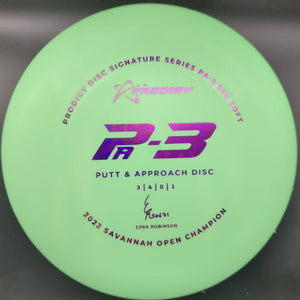 Prodigy Putter Green Pink Stamp 173g PA3, 300 Soft Plastic, Ezra Robinson, 2022 Signature Series