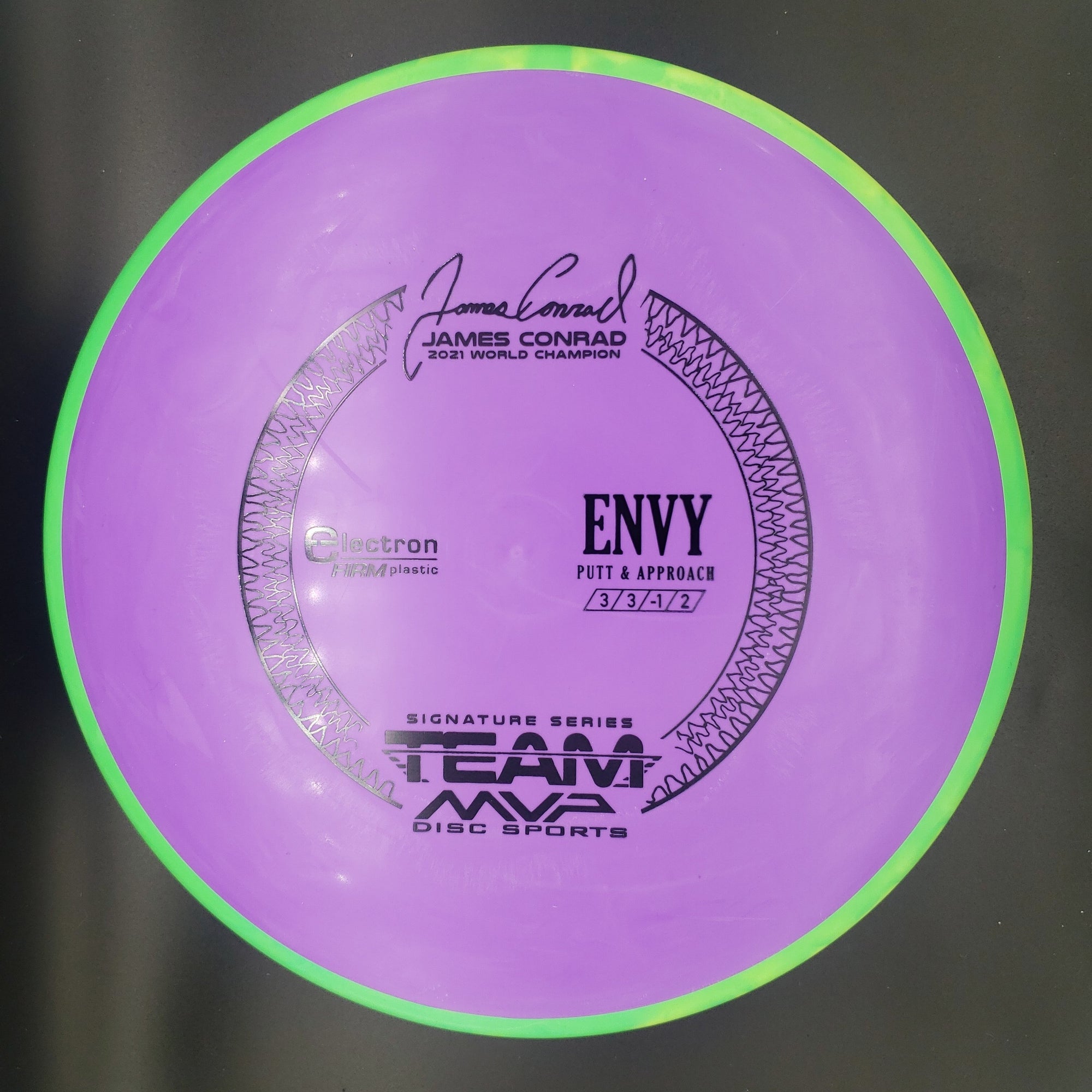 MVP Putter Green Rim Purple Plate 174g Products James Conrad Signature Envy, Electron Firm