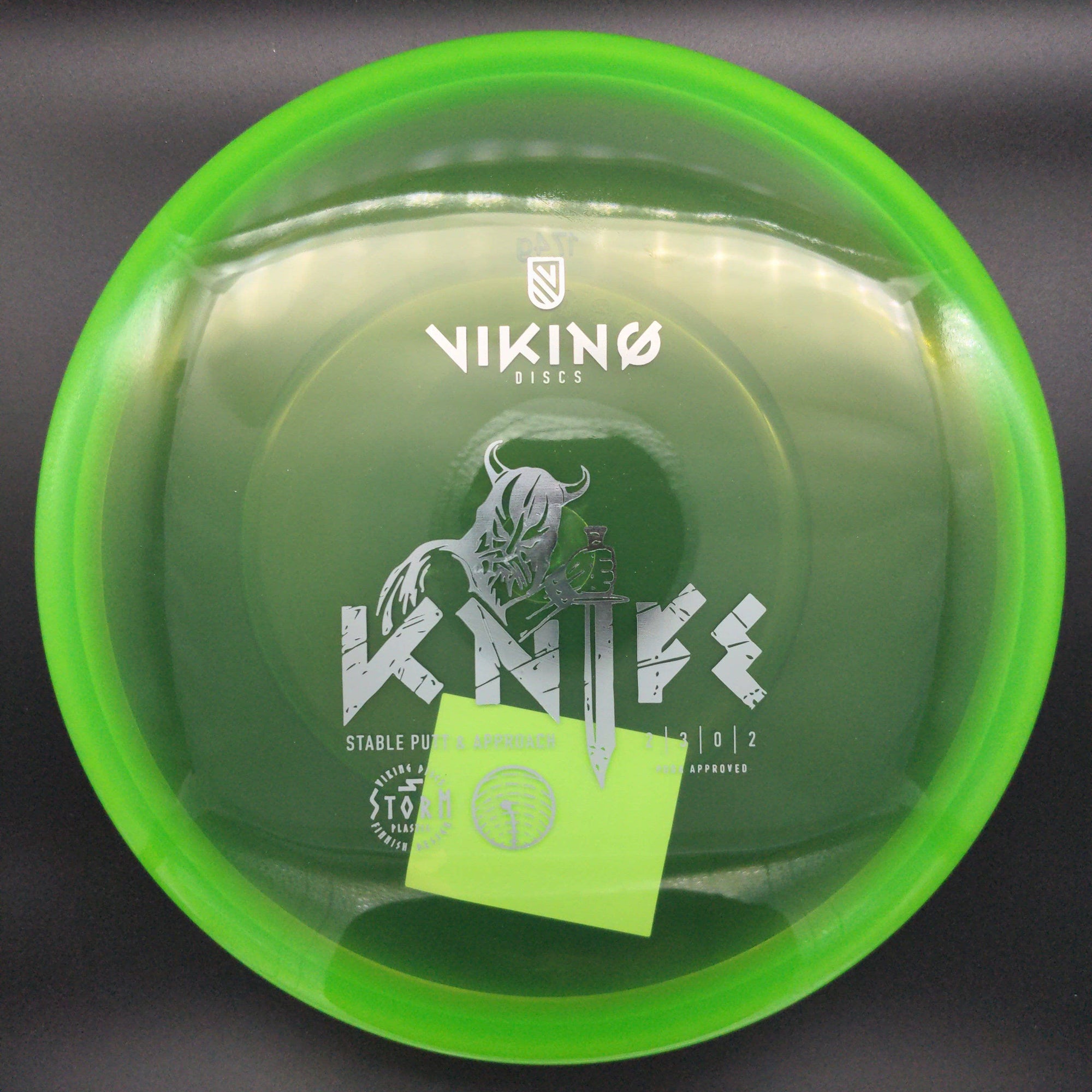 Viking Discs Putter Green Silver Stamp 175g Knife Storm Plastic