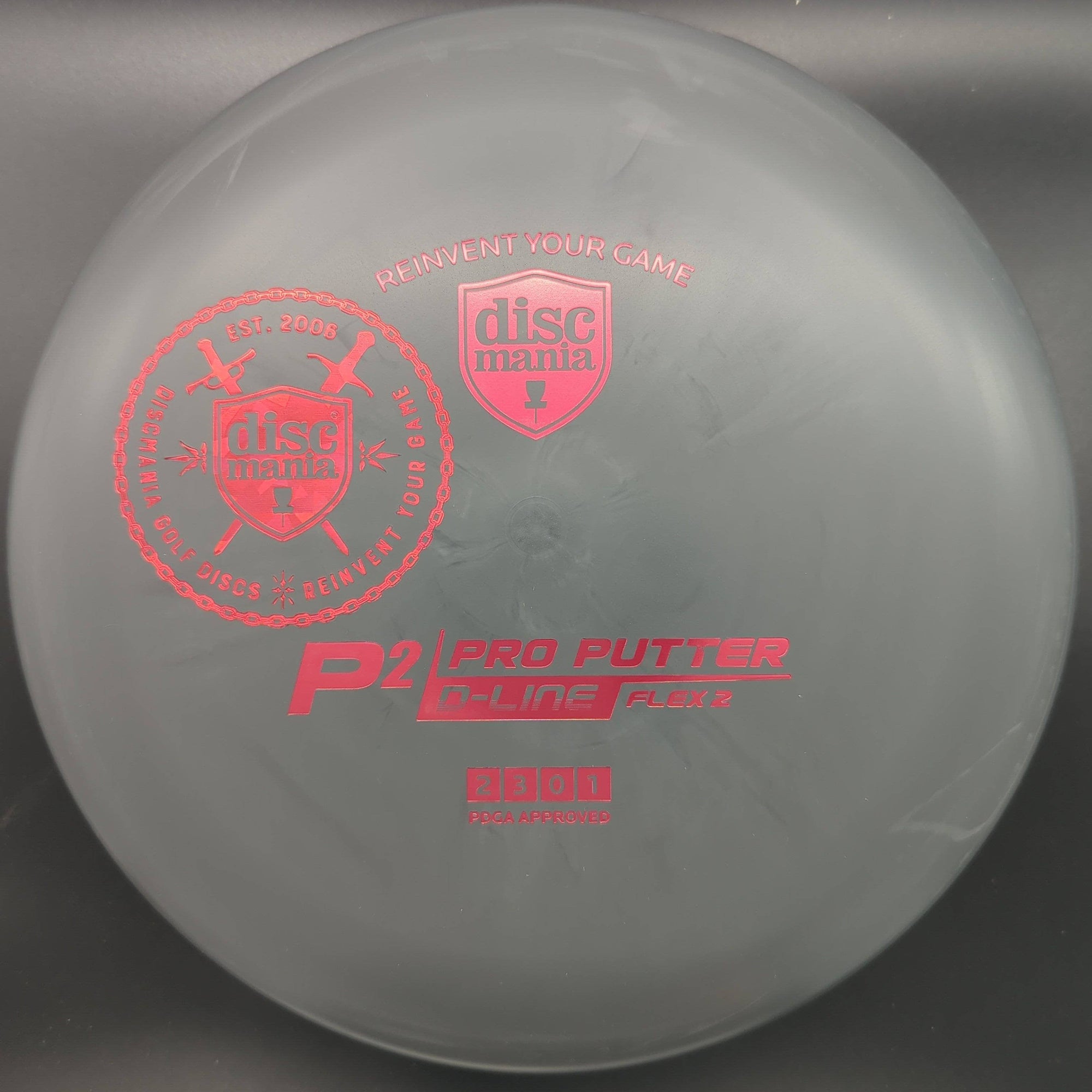 Discmania Putter Grey Red Stamp, Red S/S 176g D-Line P2, Flex 2