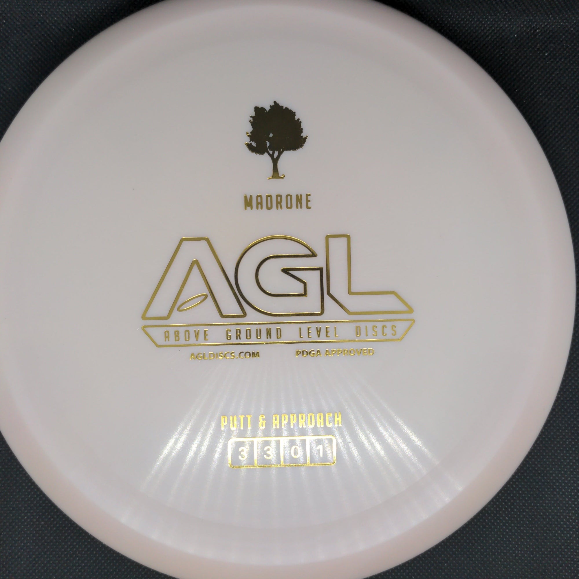 AGL Discs Putter Light Pink Gold Stamp 174g Alpine Madrone, AGL Discs