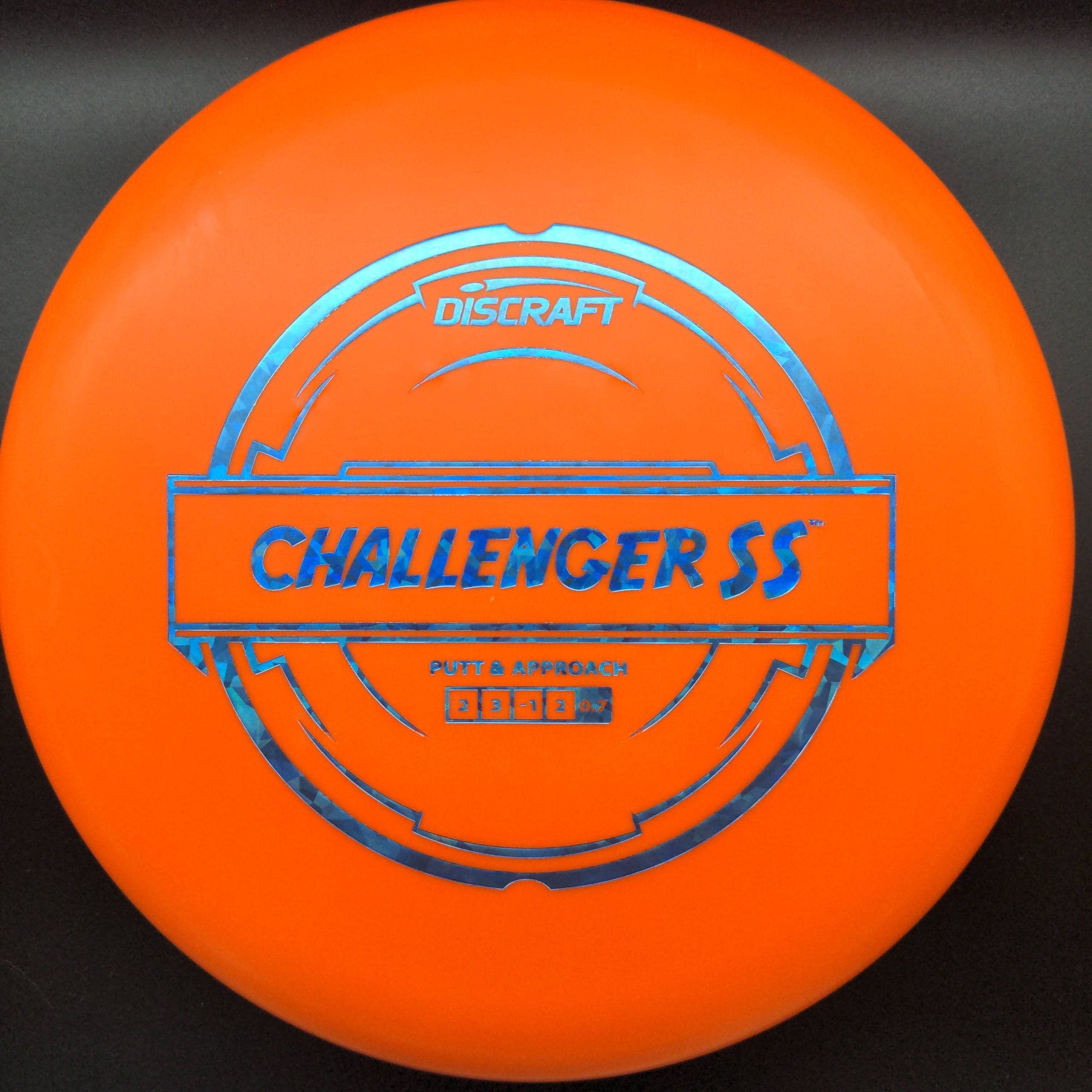 Discraft Putter Orange Blue Shatter Stamp 174g Challenger SS, Putter Plastic