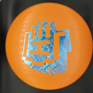 Dynamic Discs Putter Orange Blue Shatter Stamp 174g Judge, Classic, Blok HSCo Stamp