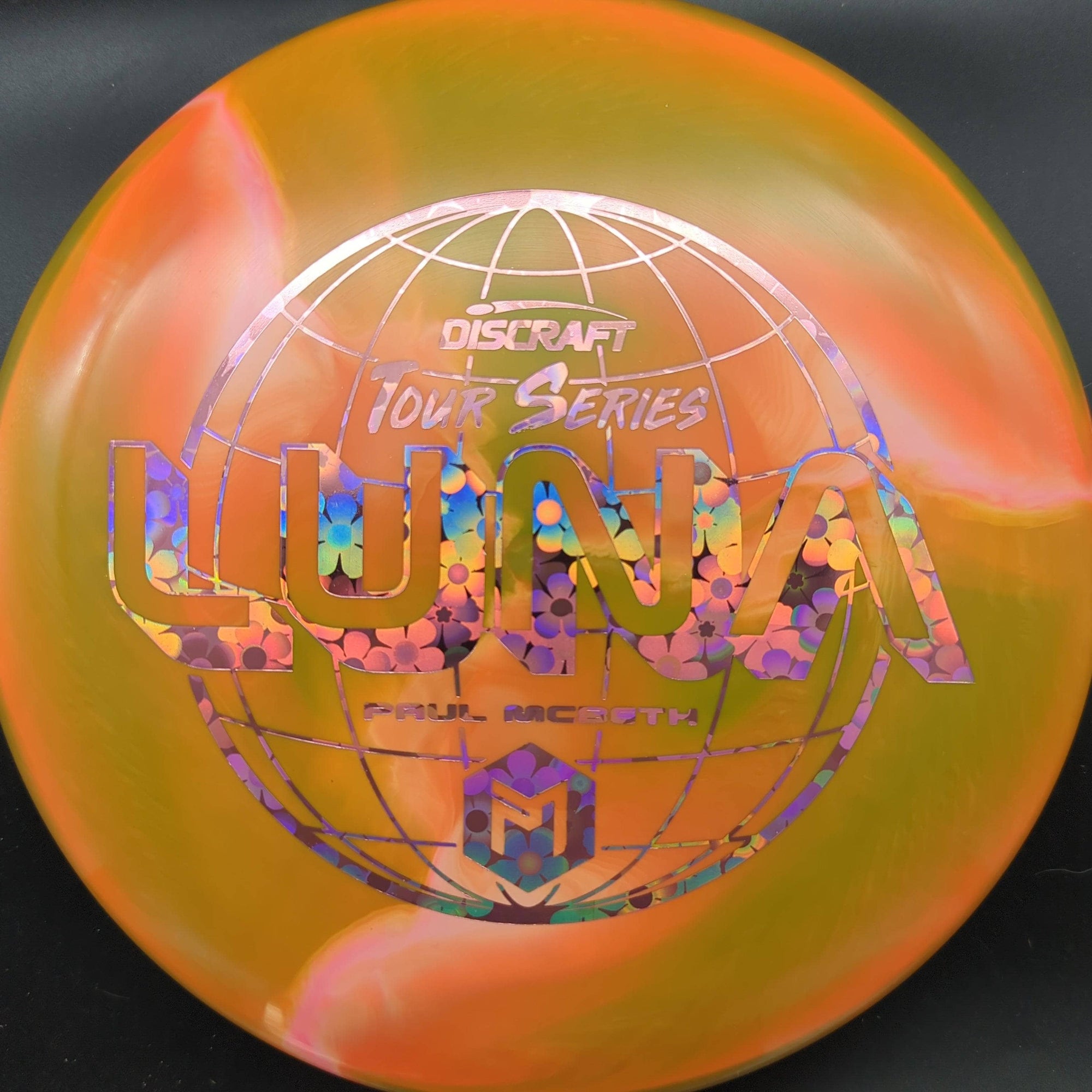 Discraft Putter Orange/Green Purple Flower Stamp 170g Luna, ESP Swirl, Paul Mcbeth, Tour Series, 2022