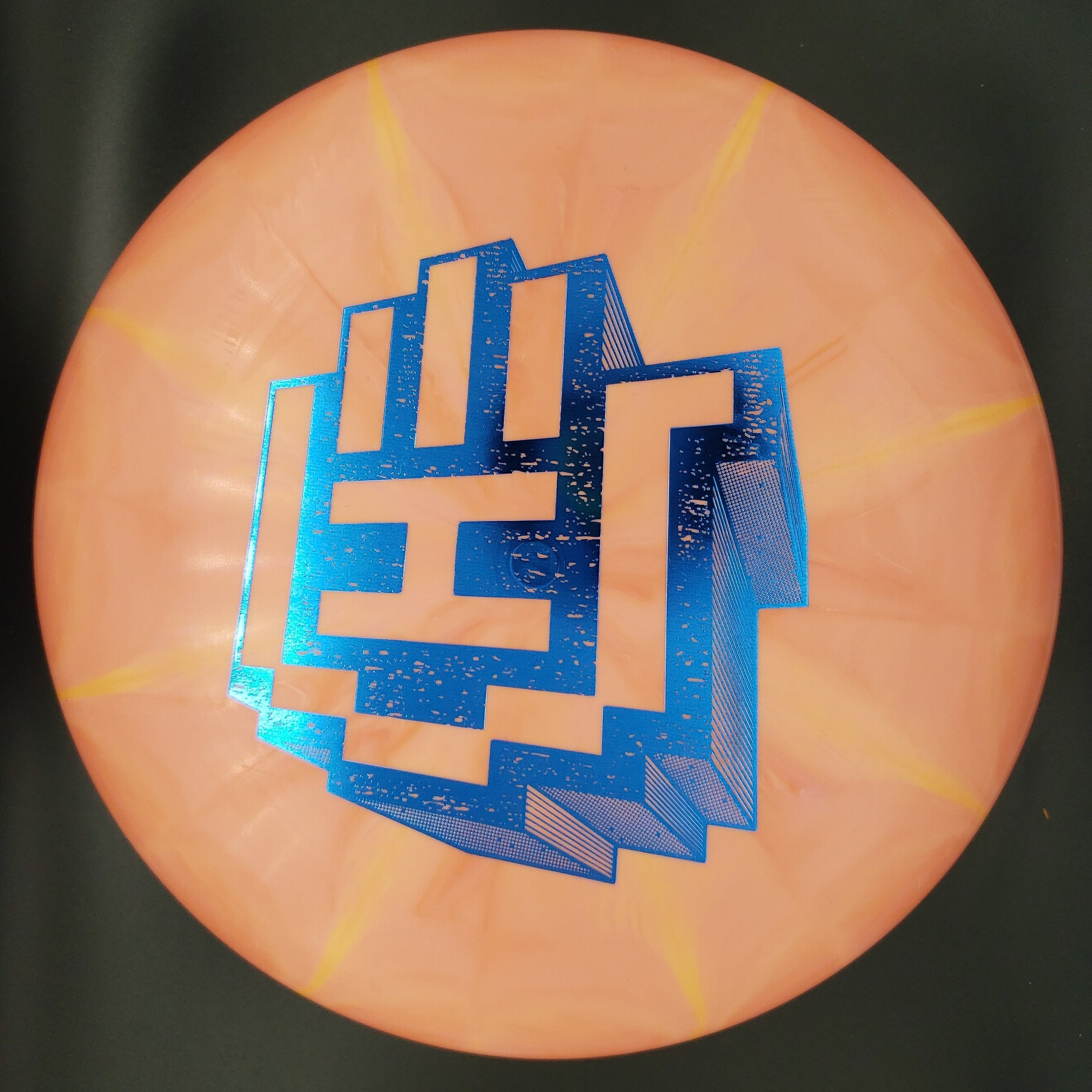 Dynamic Discs Putter Orange/Pink Blue Stamp 174g Deputy, Classic Blend Burst, Blok HSCo Stamp