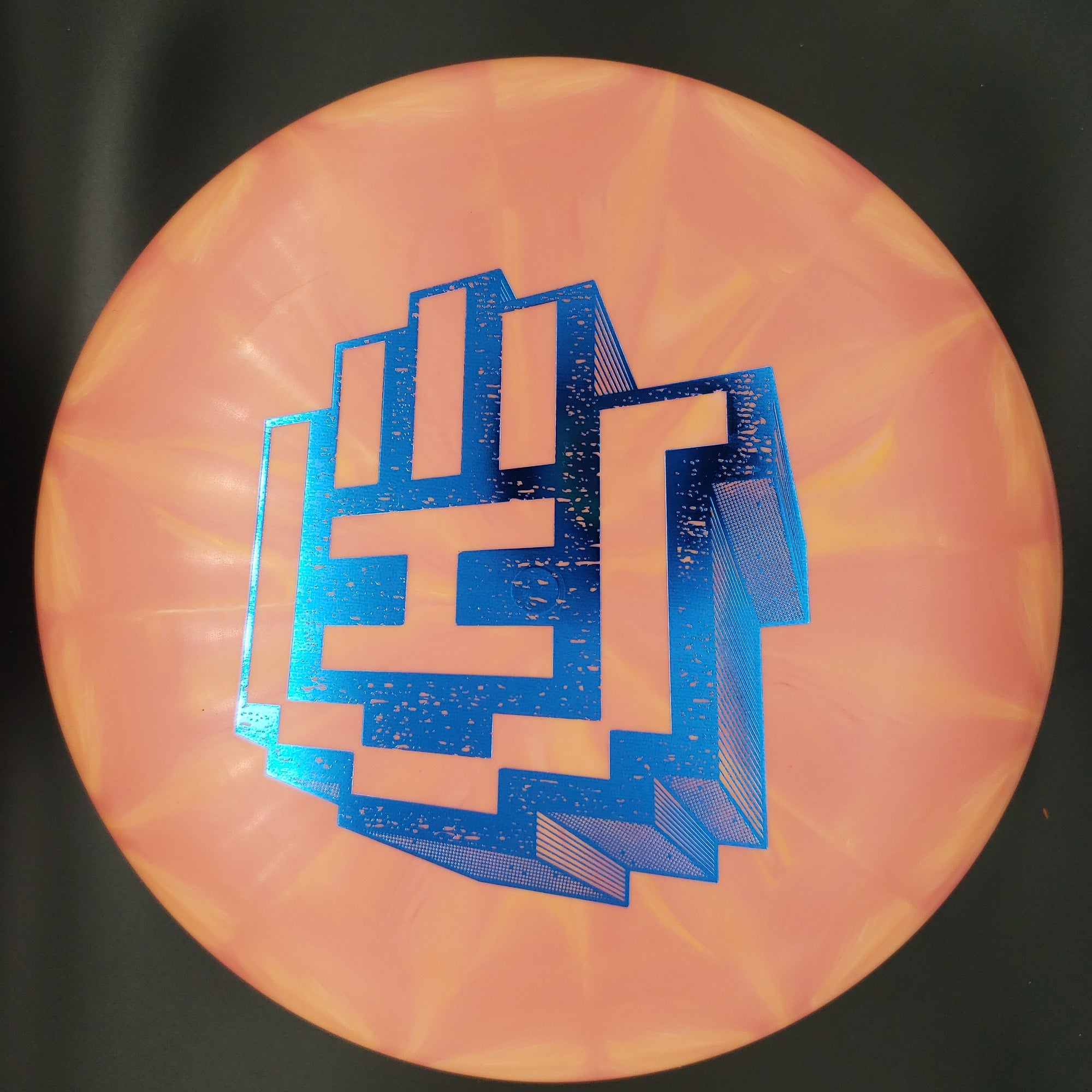 Dynamic Discs Putter Orange/Pink Blue Stamp 176g Deputy, Classic Blend Burst, Blok HSCo Stamp