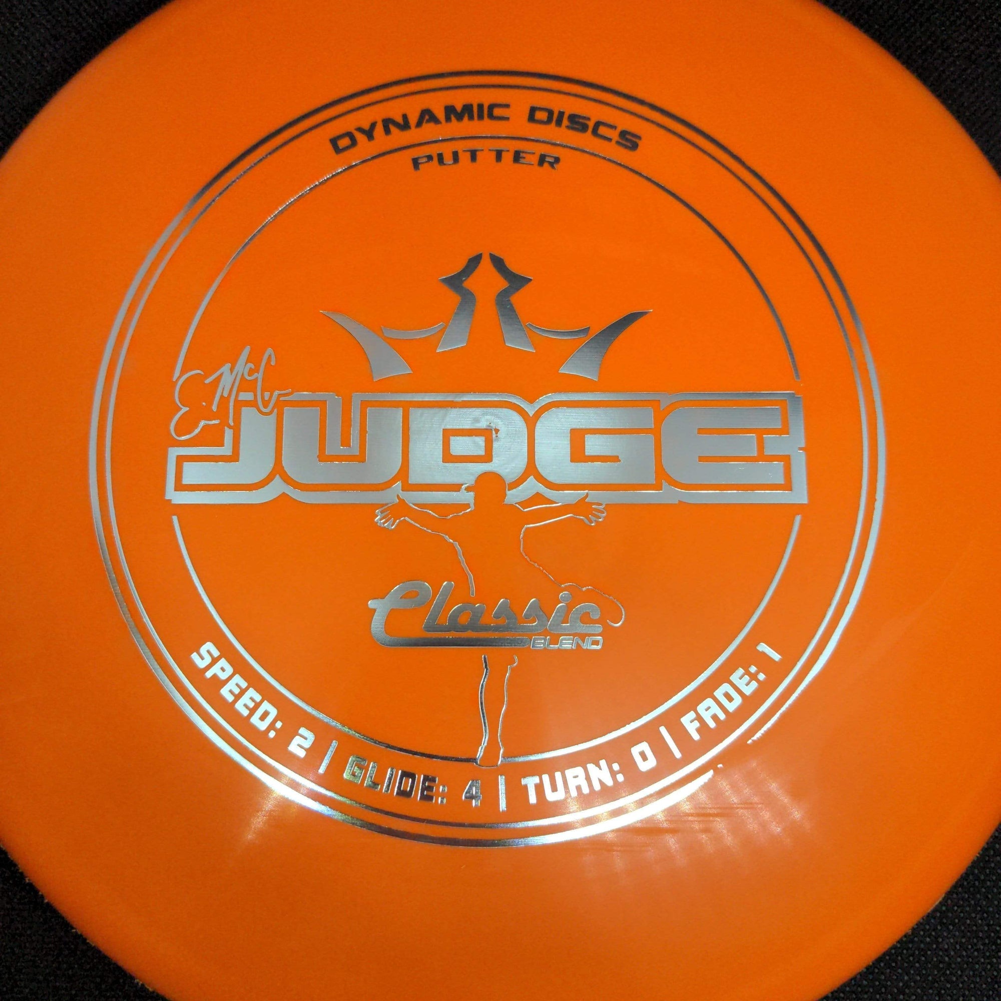 Dynamic Discs Putter Orange Silver Stamp 173g Classic Blend EMAC Judge