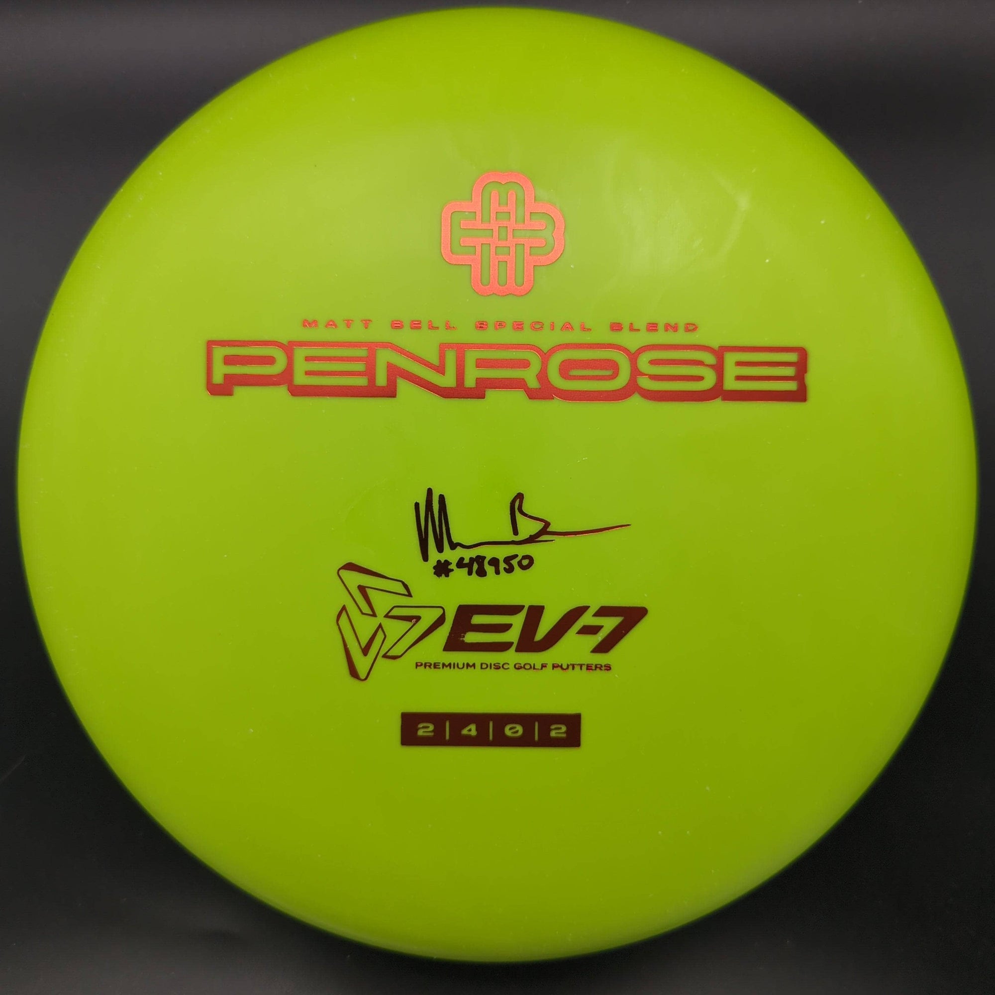 Ev7 Putter Penrose, Matt Bell, Special Blend Plastic