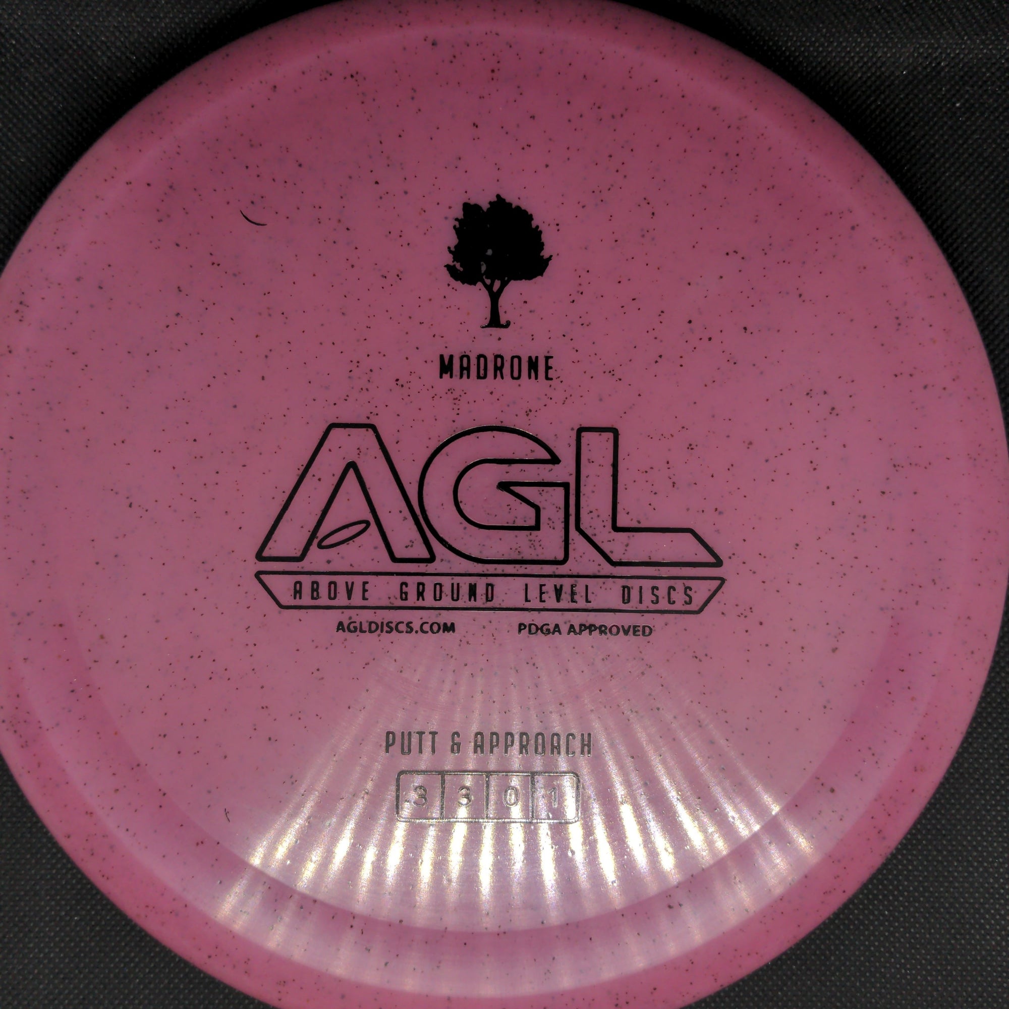 AGL Discs Putter Pink Black Stamp 174g Alpine Madrone, AGL Discs