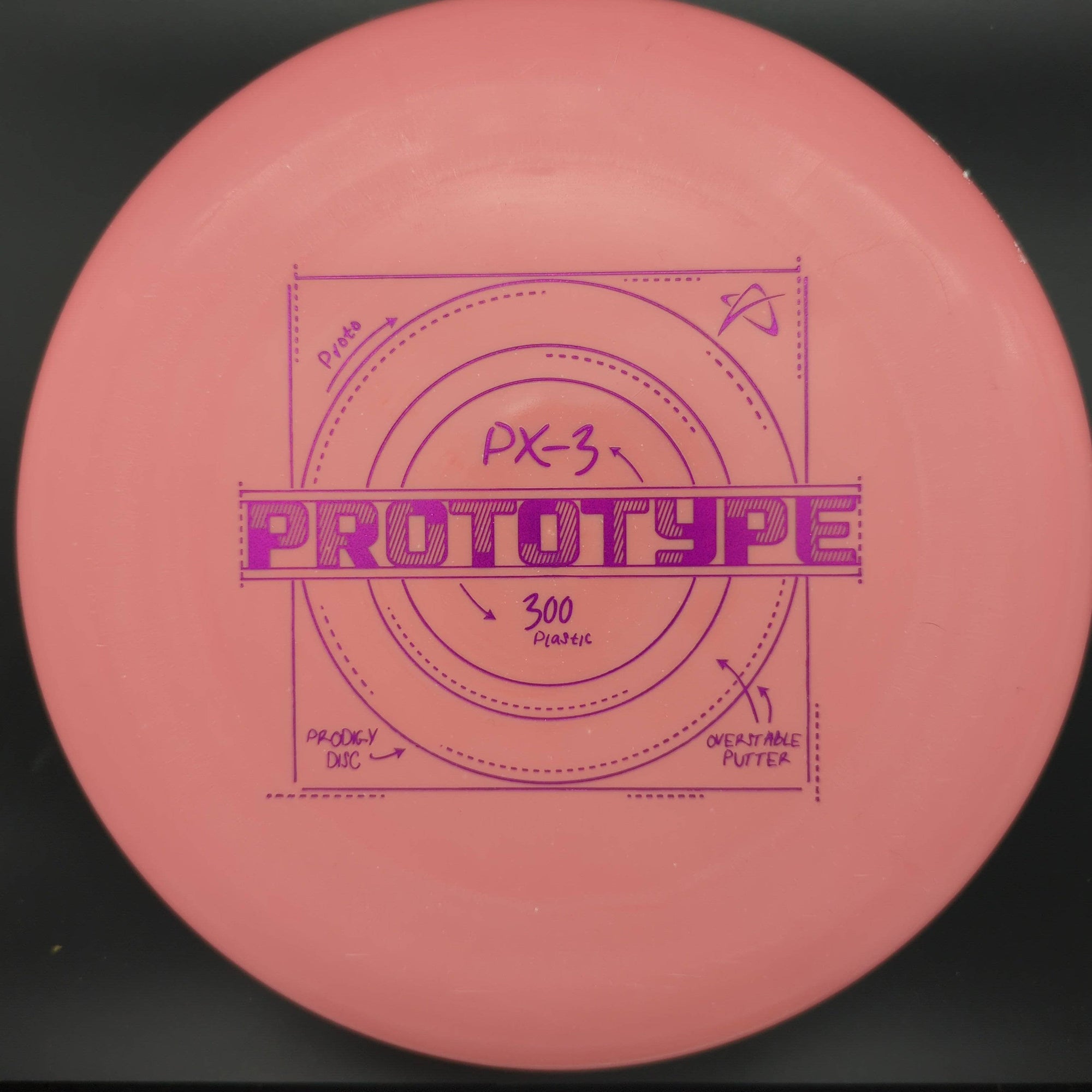 Prodigy Putter Pink Pink Glitter Stamp 173g Prototype PX3 300 Plastic ( Prototype & First Run)