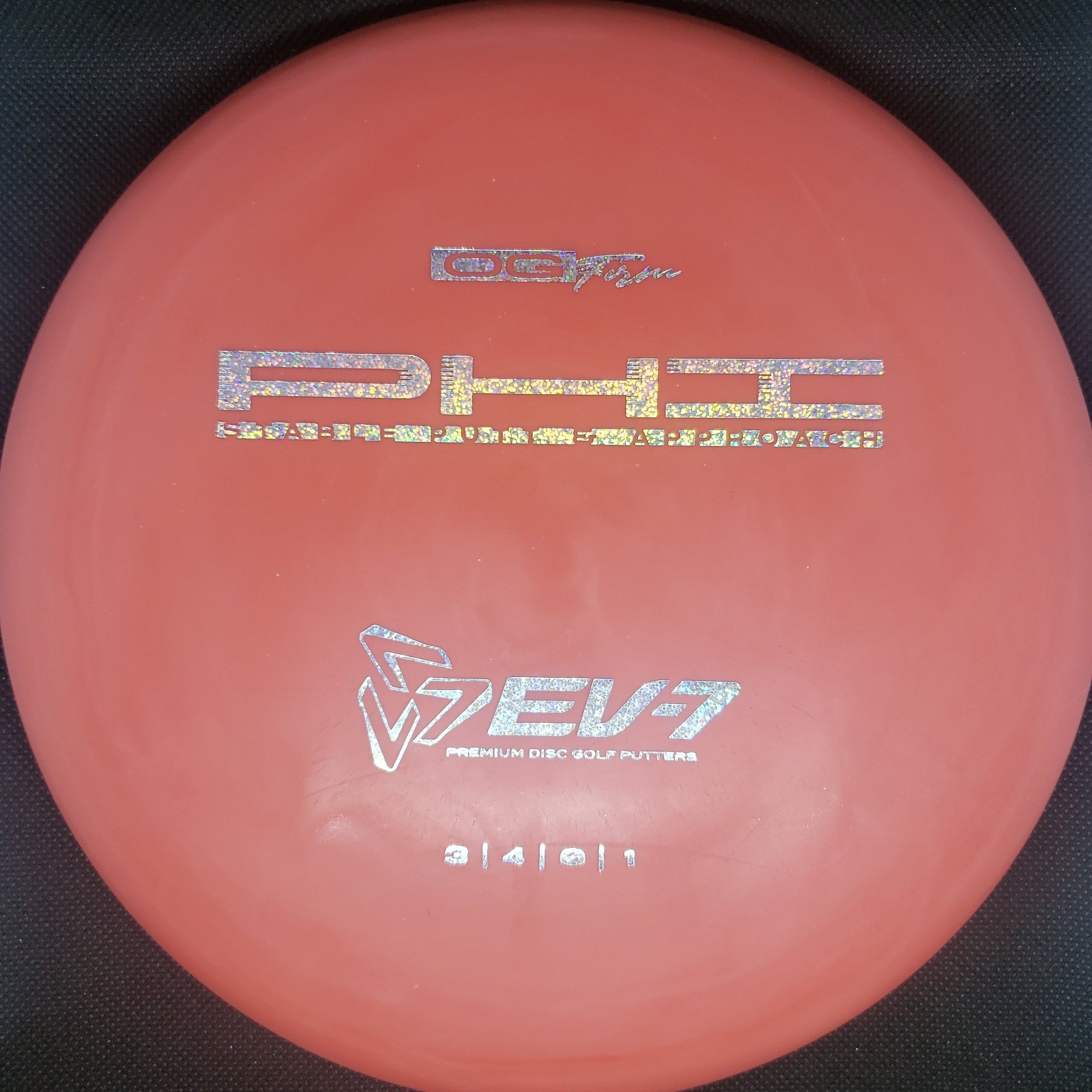 Ev7 Putter Pink/Red Silver Dot Stamp173g Phi - OG Firm Plastic