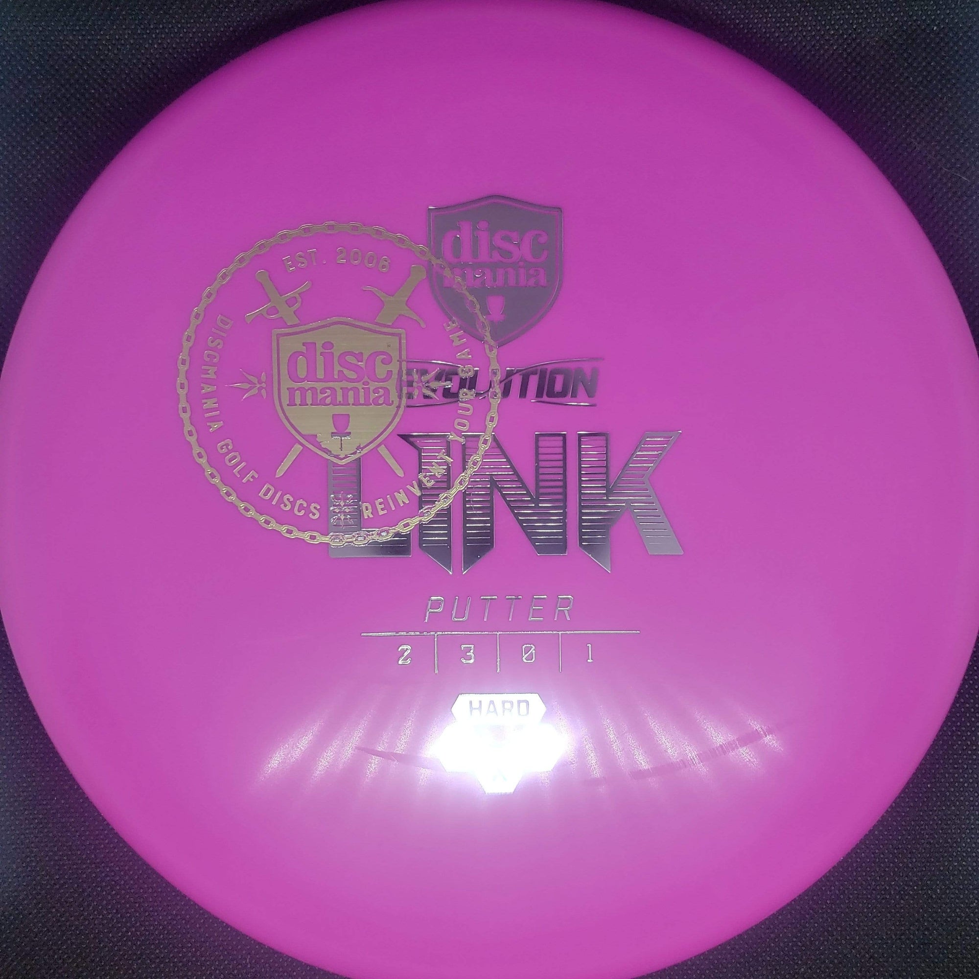 Discmania Putter Pink Silver and Gold Sword Stamp 173g Hard Exo Link