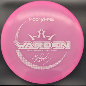 Dynamic Discs Putter Pink White Stamp 176g Hybrid Moonshine Warden A.J. Risley Team Series