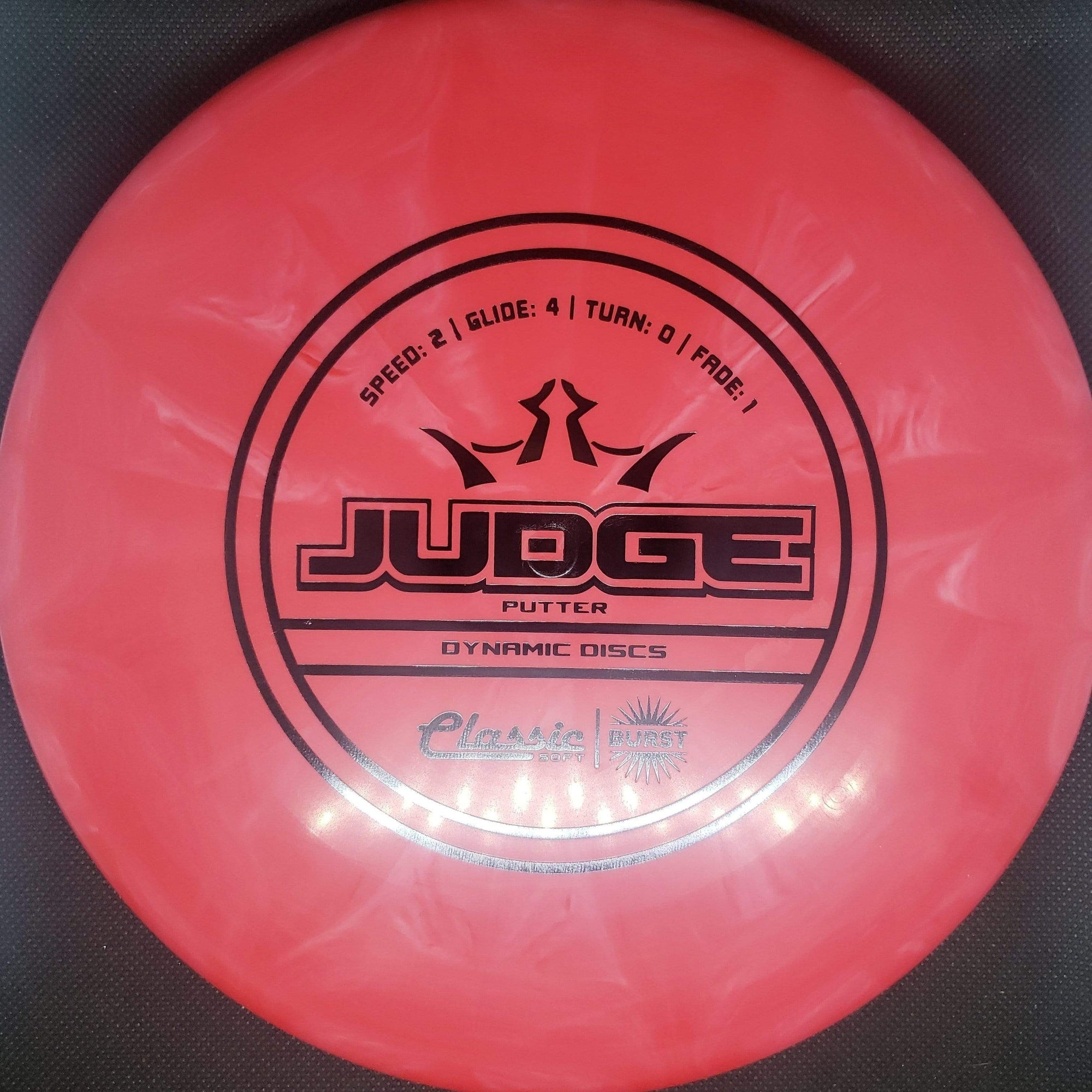 Dynamic Discs Putter Red Black Stamp 176g Dynamic Discs Classic Burst Judge