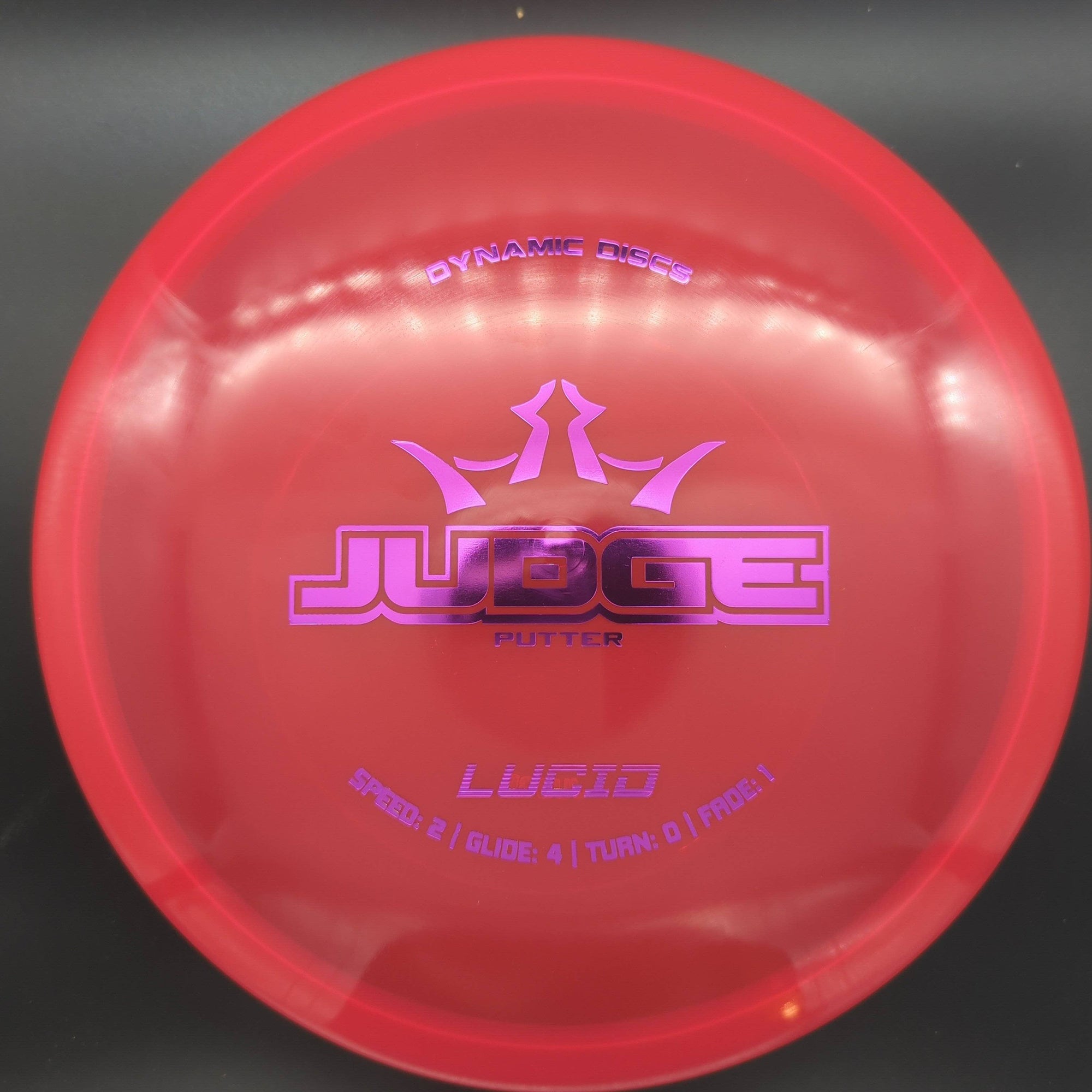 Dynamic Discs Putter Red Purple Stamp 174g Lucid Judge