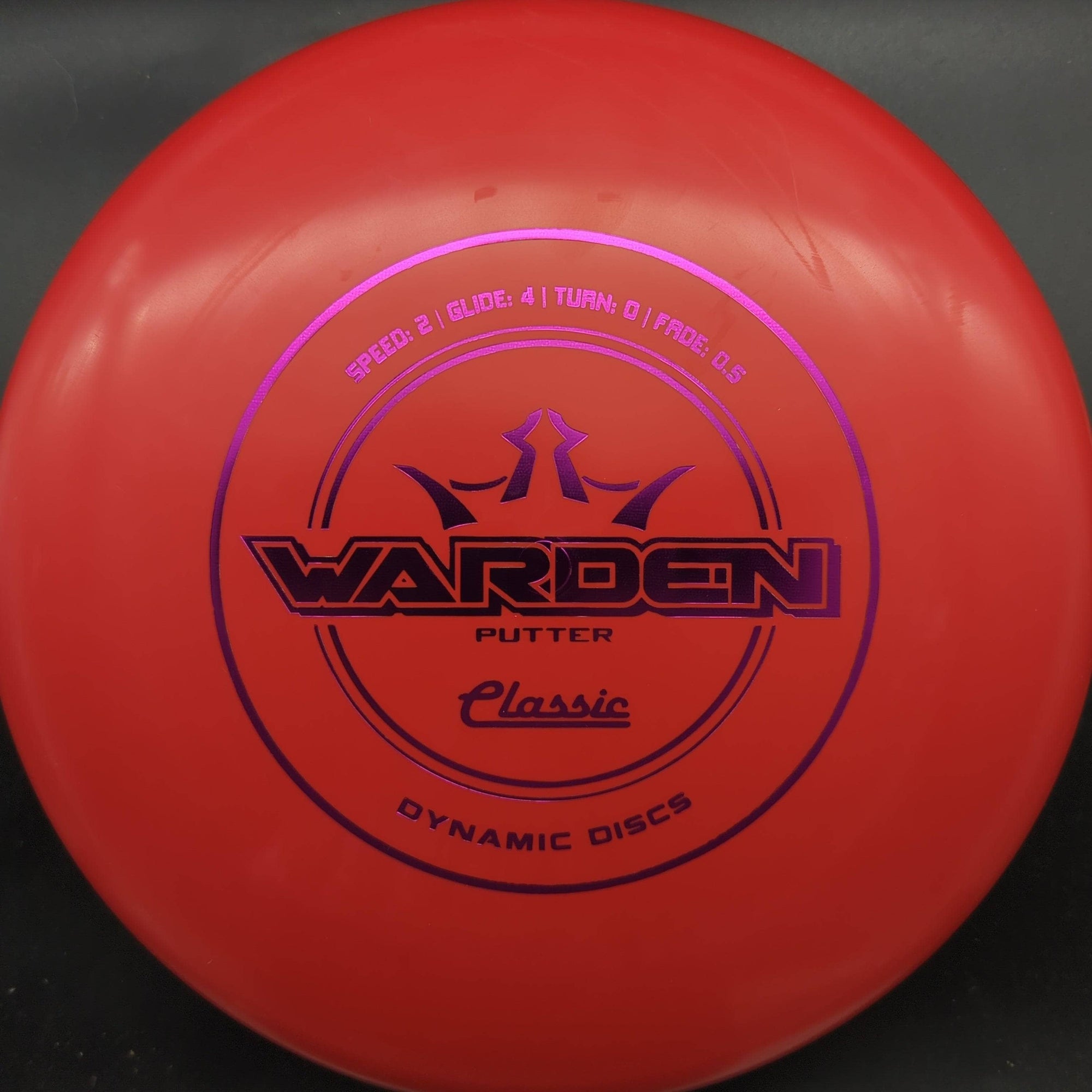 Dynamic Discs Putter Red Purple Stamp 174g Warden, Classic