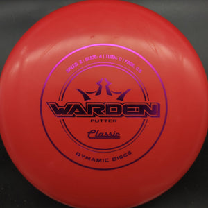 Dynamic Discs Putter Red Purple Stamp 174g Warden, Classic