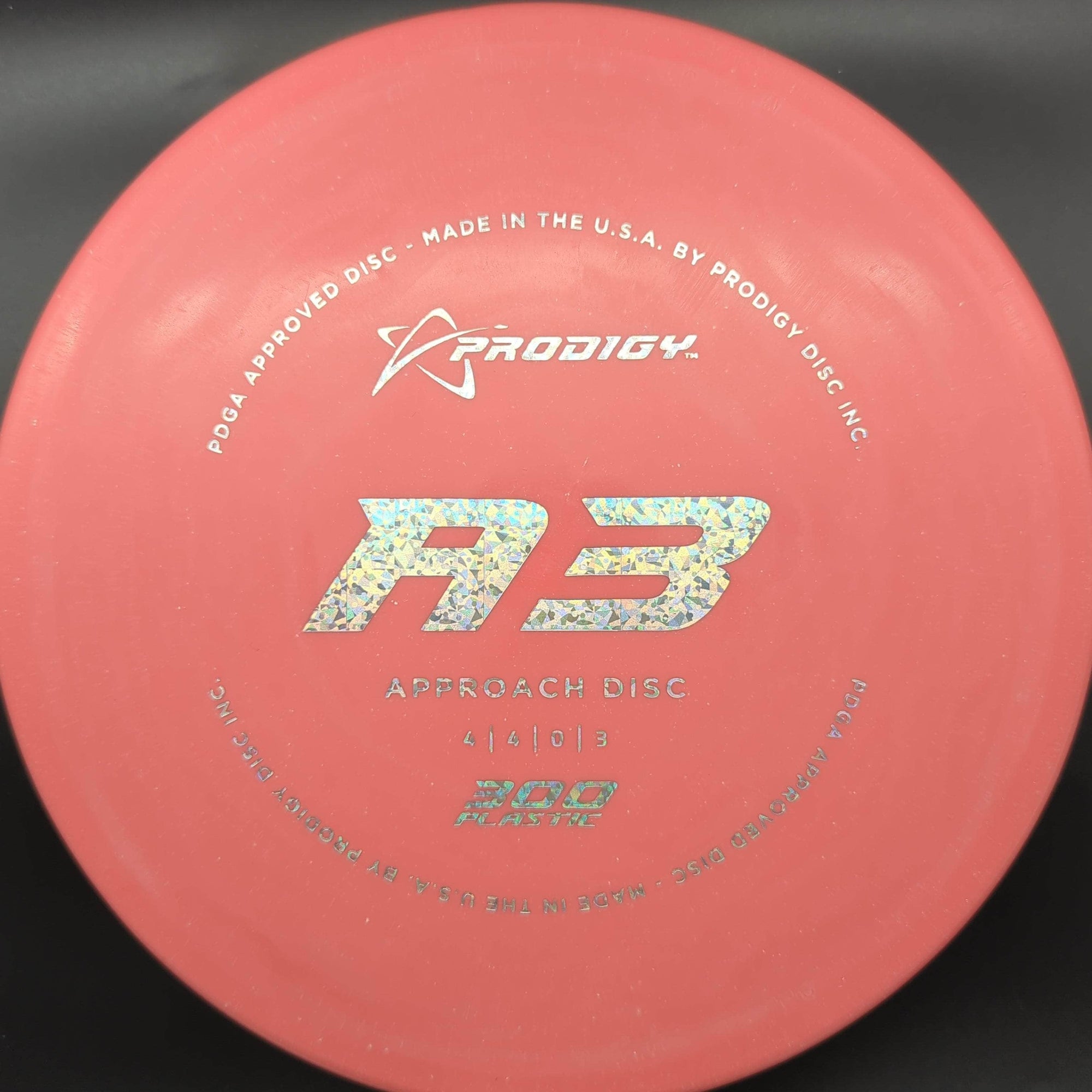 Prodigy Putter Red Silver Shatter Stamp 174g A3 300 Plastic