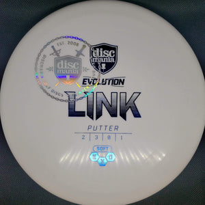 Discmania Putter White Blue and Silver Shield Stamp 173g Soft Exo Link 2/3/0/1