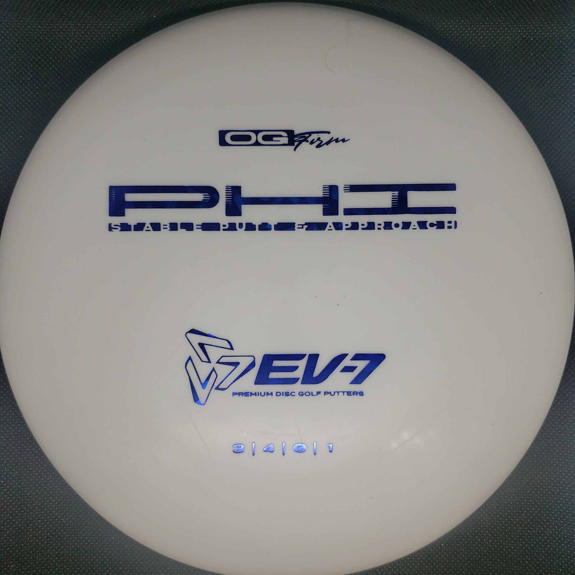 Ev7 Putter White Blue Shatter Stamp 174g Phi - OG Firm Plastic