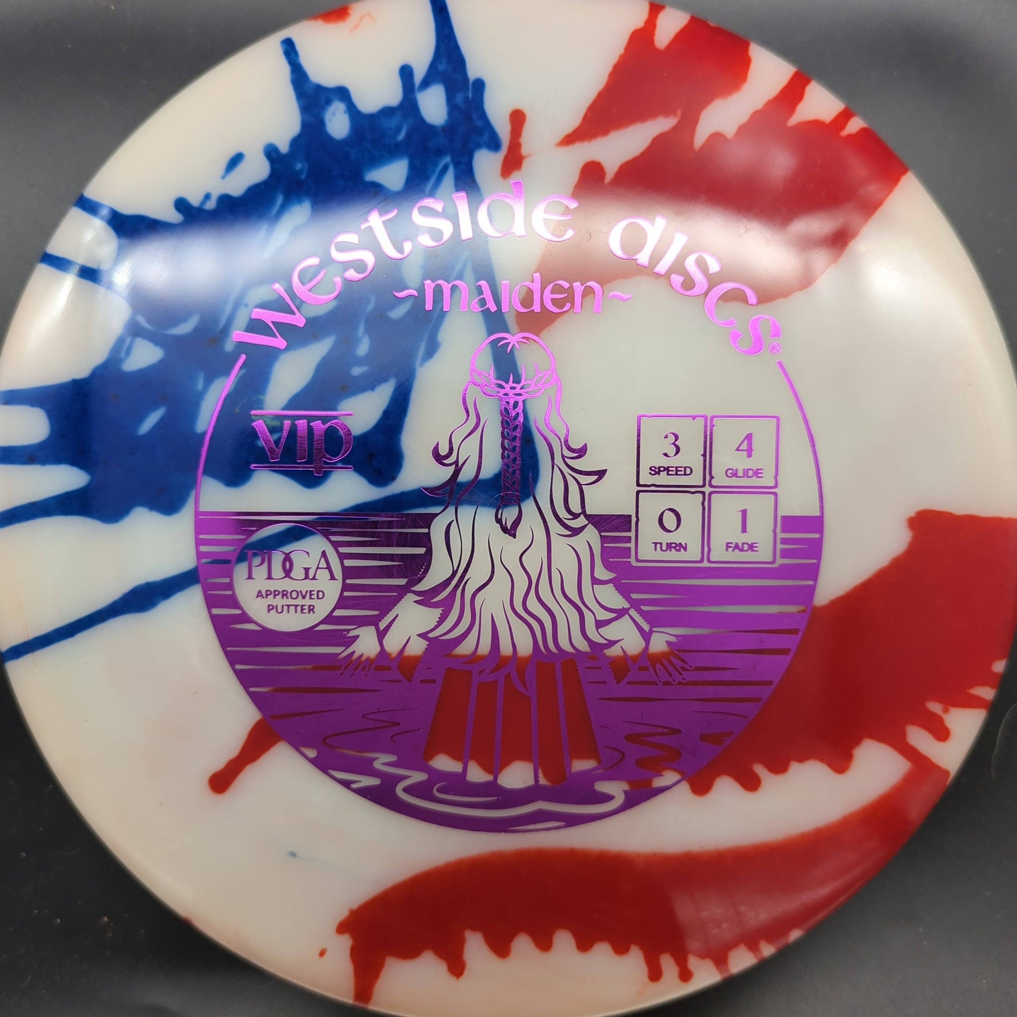 Westside Discs Putter White Blue Stamp 173g Maiden, VIP, MyDye