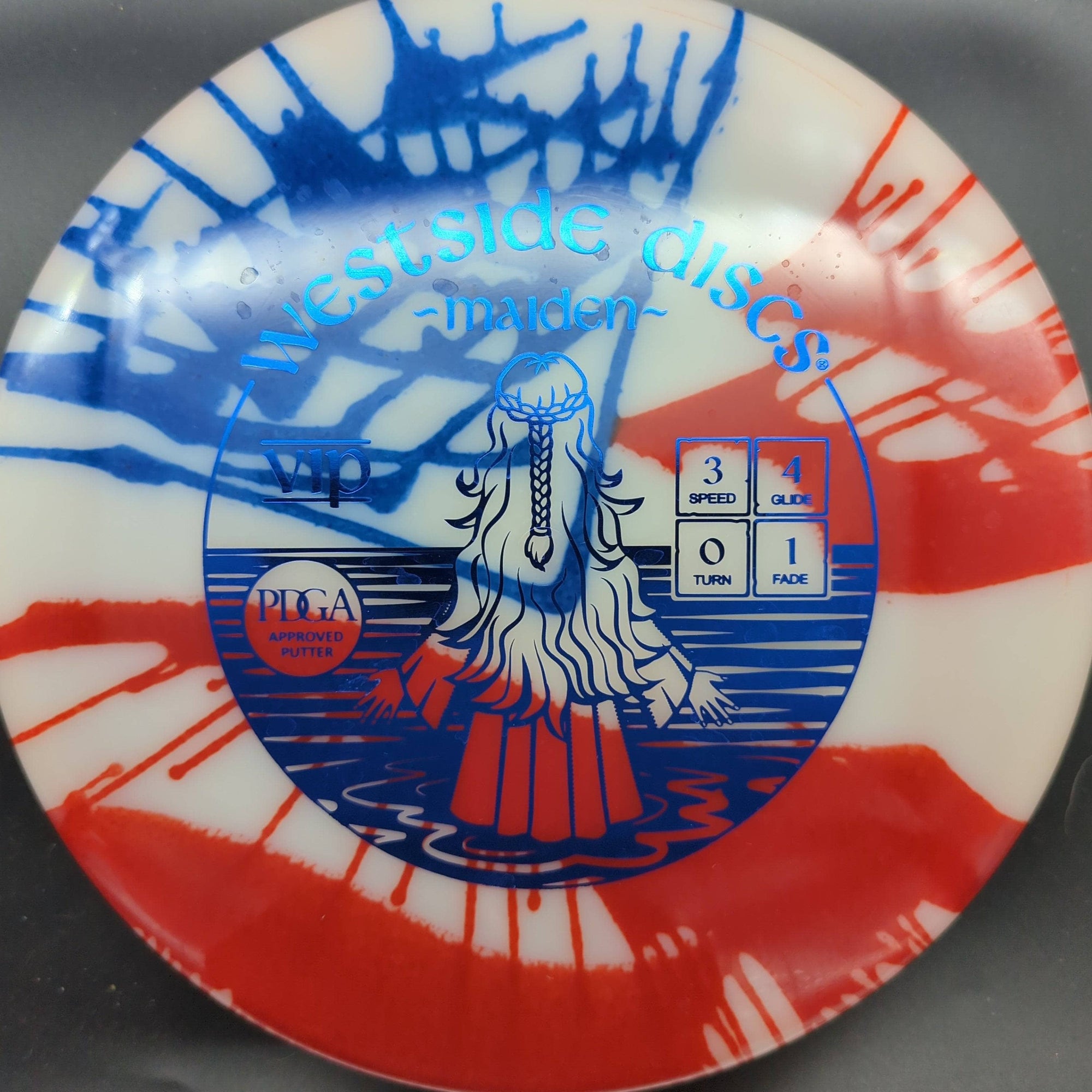 Westside Discs Putter White Blue Stamp 173g Maiden, VIP, MyDye