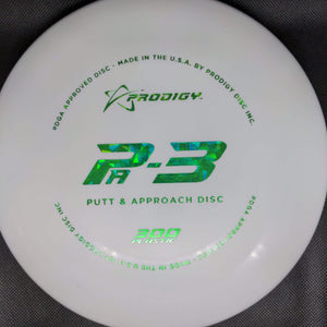 Prodigy Putter White Green Shatter Stamp 173g Pa3, 300 Plastic