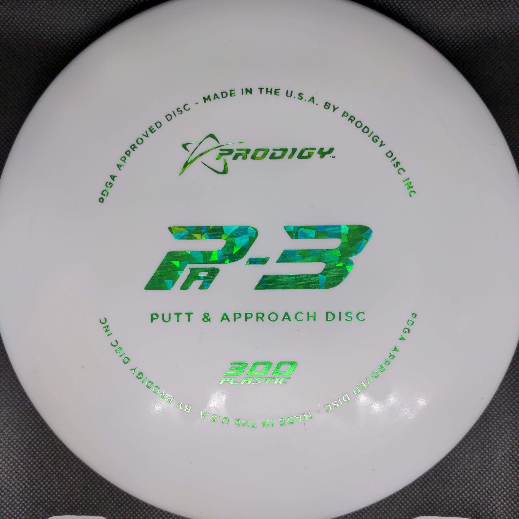 Prodigy Putter White Green Shatter Stamp 174g Pa3, 300 Plastic