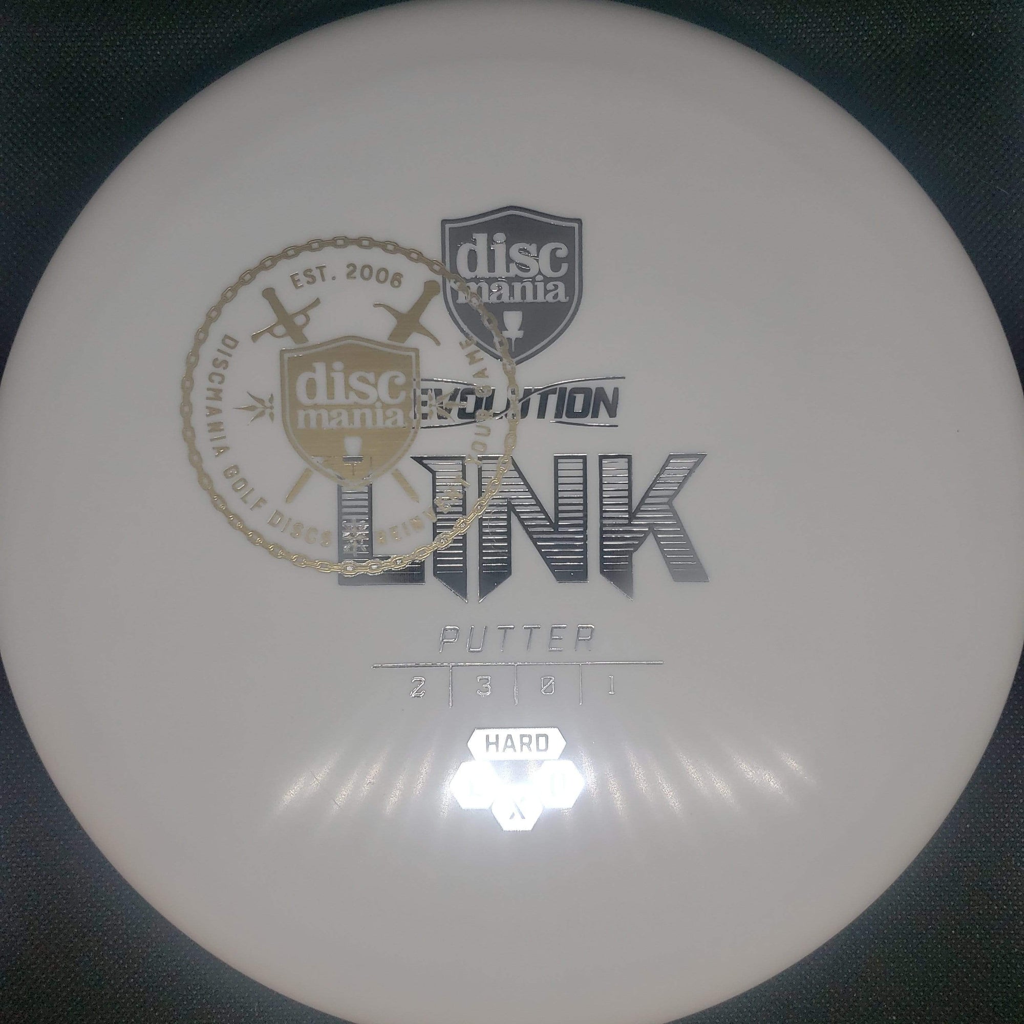Discmania Putter White Silver and Gold Sword Stamp 173g Hard Exo Link
