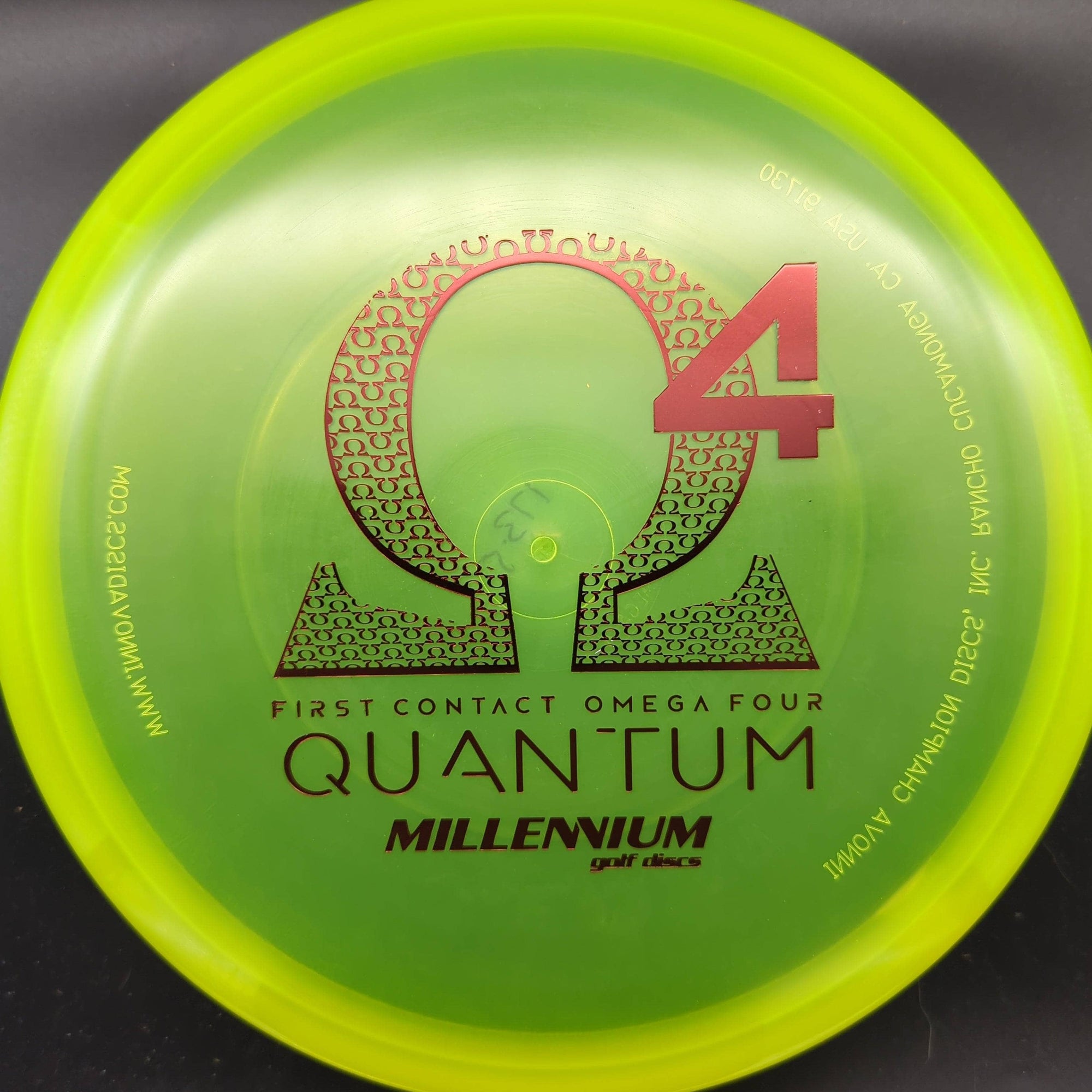 Millennium Discs Putter Yellow Red Stamp 175g Omega4 - Quantum Plastic
