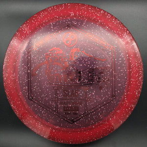 Gem Discs Red Red Stamp 175g Slab, Metal Flake C-Blend