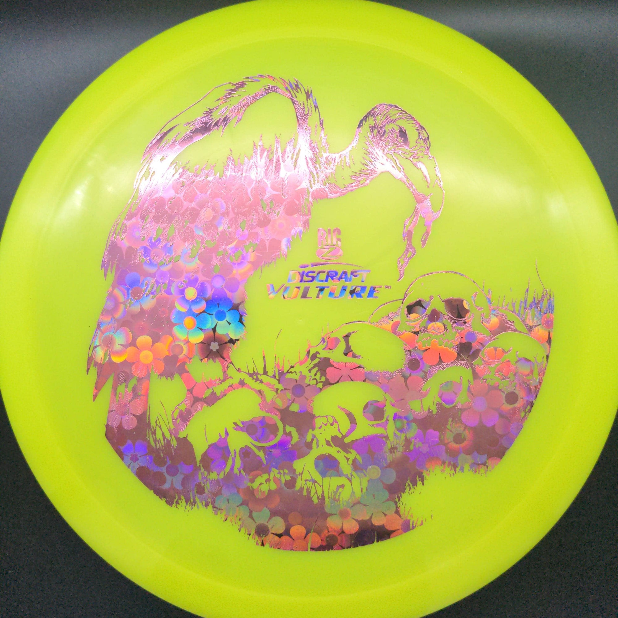 Discraft Yellow Pink Flower Stamp 176g Vulture, Big Z